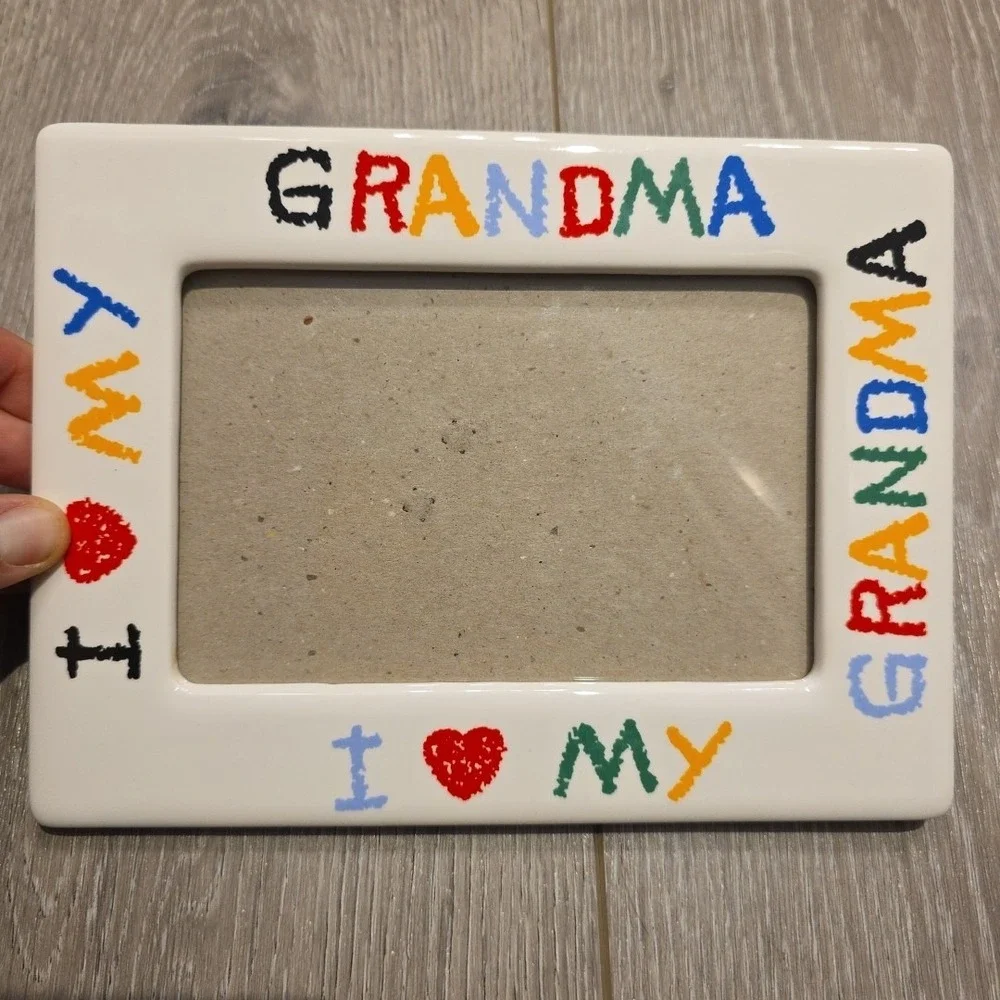 Vintage I Love My Grandma Frame See Pics For Measurement Fits 3.5x5 Photo W/Box‎
